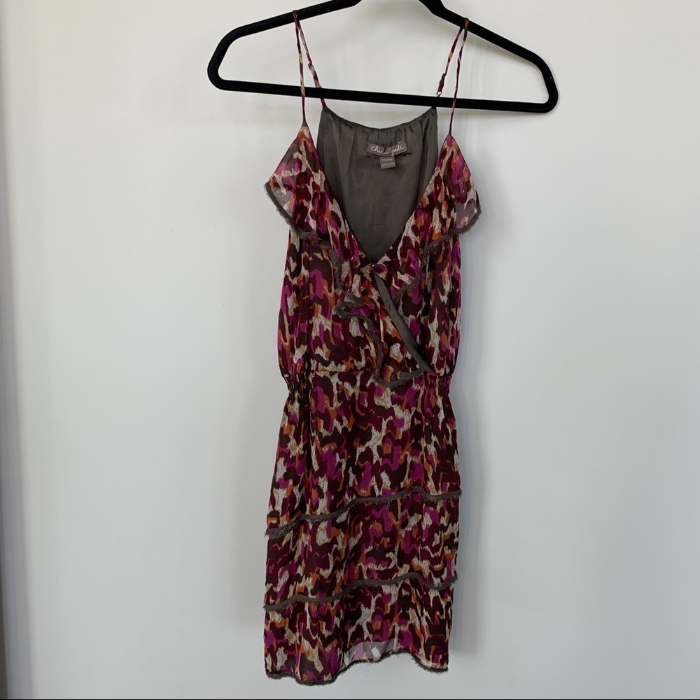 Charlie Jade 100% Silk Thin Strap‎ Dress Size XS